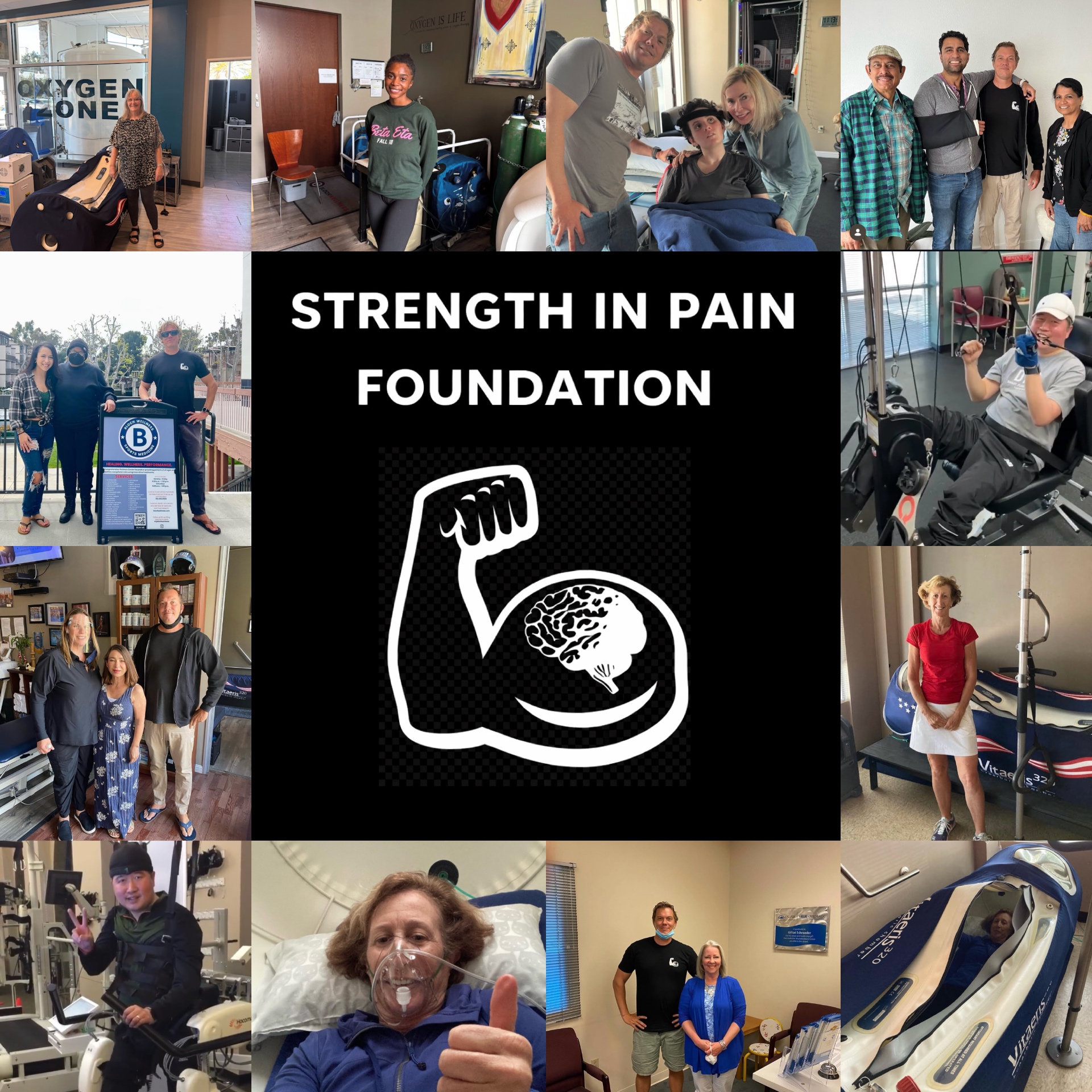 Strength in Pain Foundation community collage
